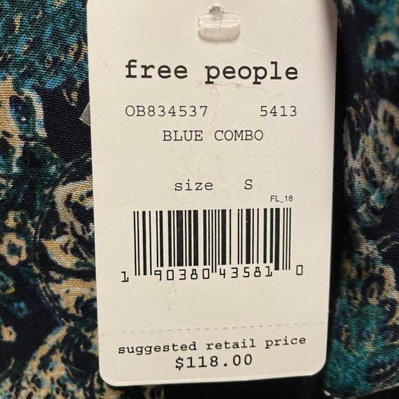 Free People‎ Lady Luck Green Tunic - Picture 6 of 7